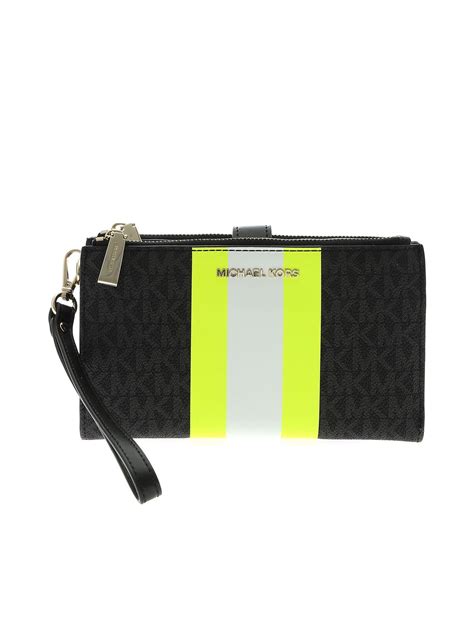 michael kors large wristlet with neon|Michael Kors wristlet cheap.